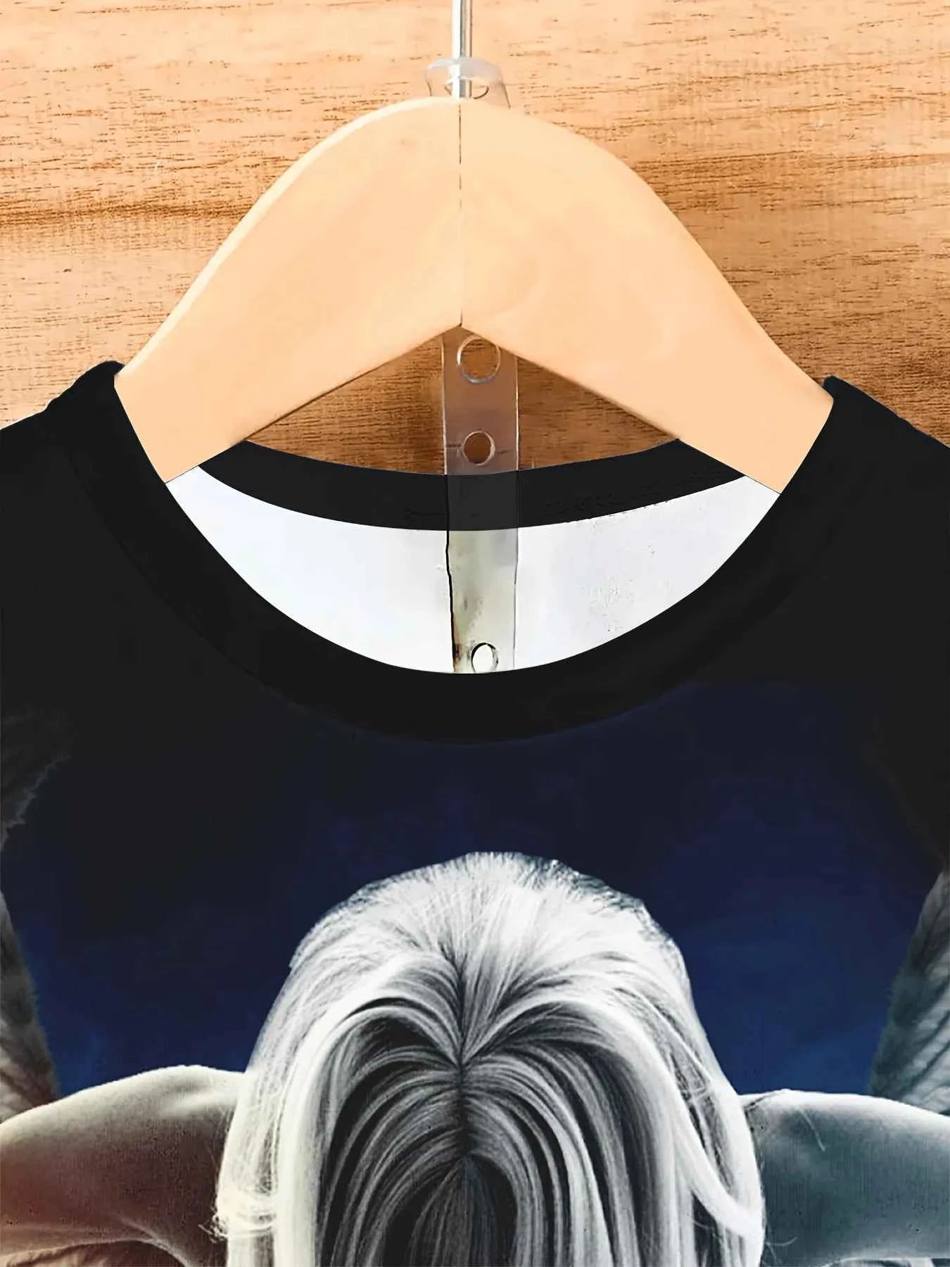 Men's Angel Graphic Print T-shirt