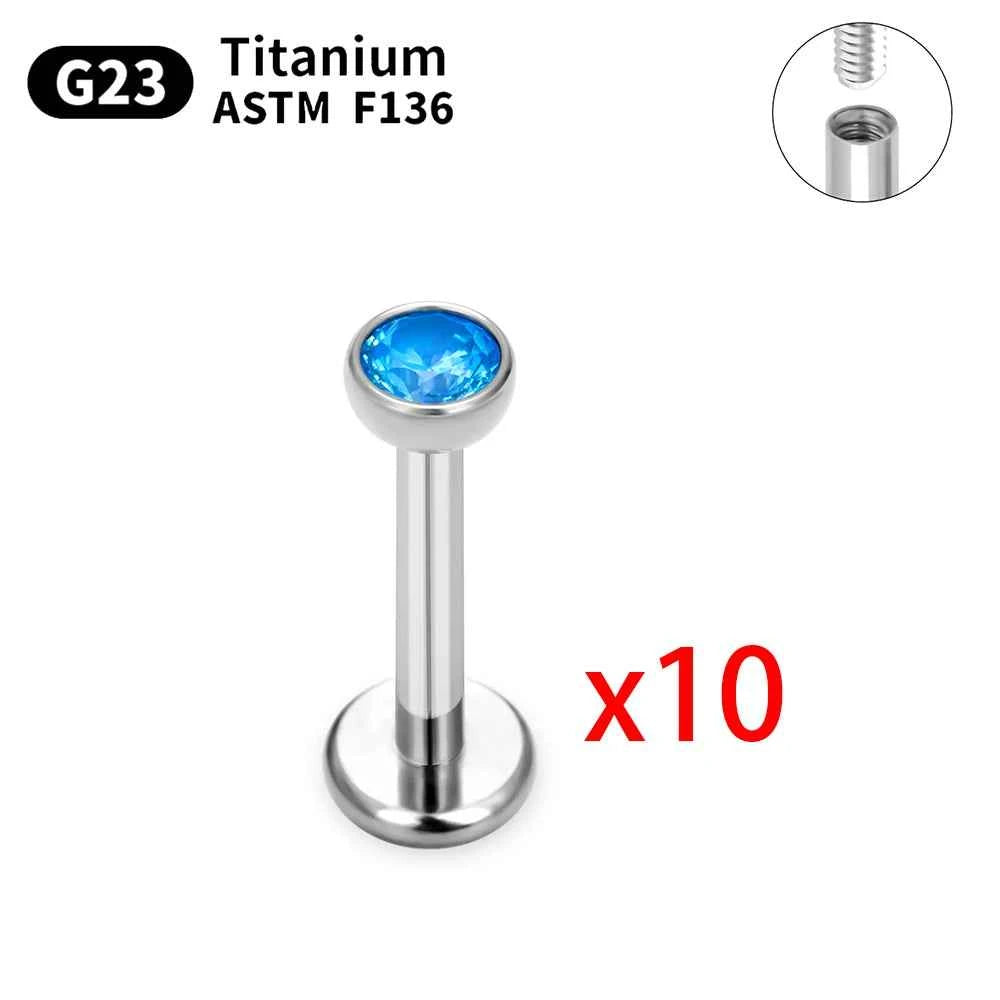 Titanium Piercings Labret Stud Lip Nose Eyebrow piercing kit