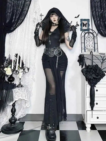 AltGoth Harajuku Dark Goth Dress - Pedlar's Attic