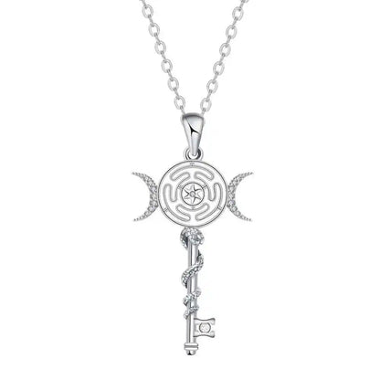 Hekate Wheel Pendant Necklace - Pedlar's Attic