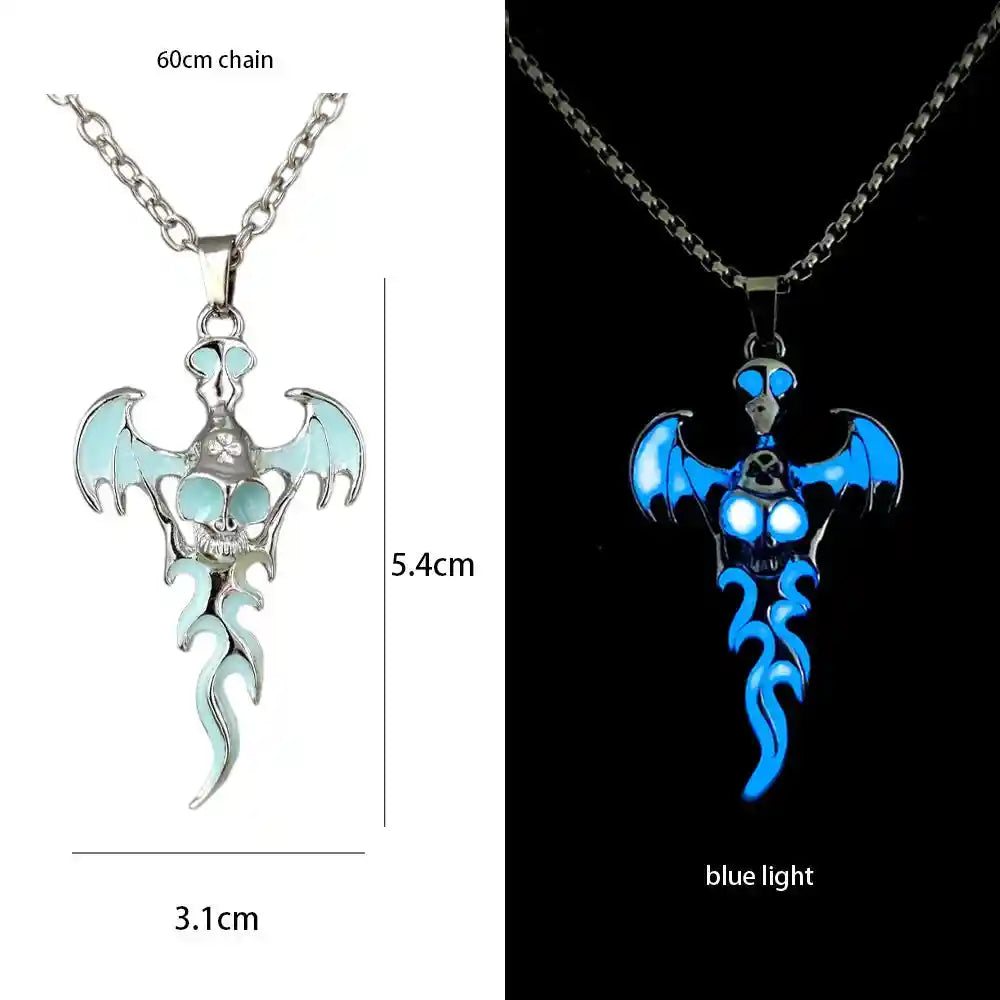 Luminous Alloy Dragon Pendant Glowing Necklace - Pedlar's Attic