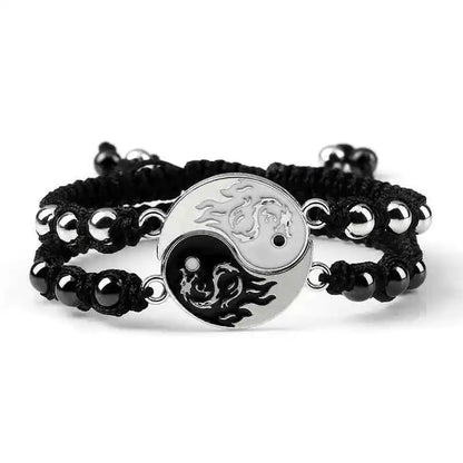 2Pcs/set Dragon Tai Chi Gossip Braided Bracelets lots of styles - Pedlar's Attic