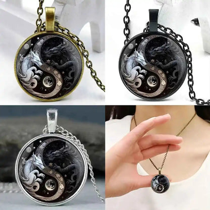 Retro Yin and Yang Dragon Design - Pedlar's Attic