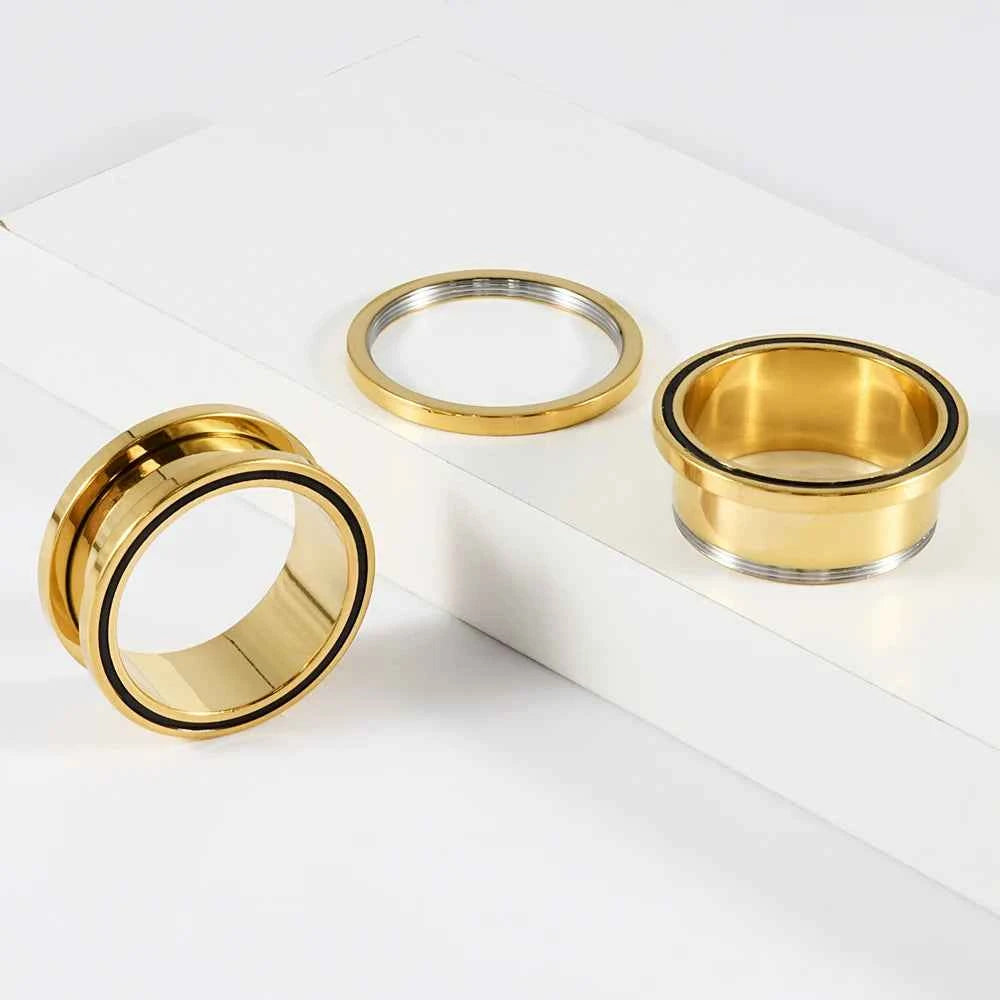 Pair Double Color Screw Ear Gauges - Pedlar's Attic