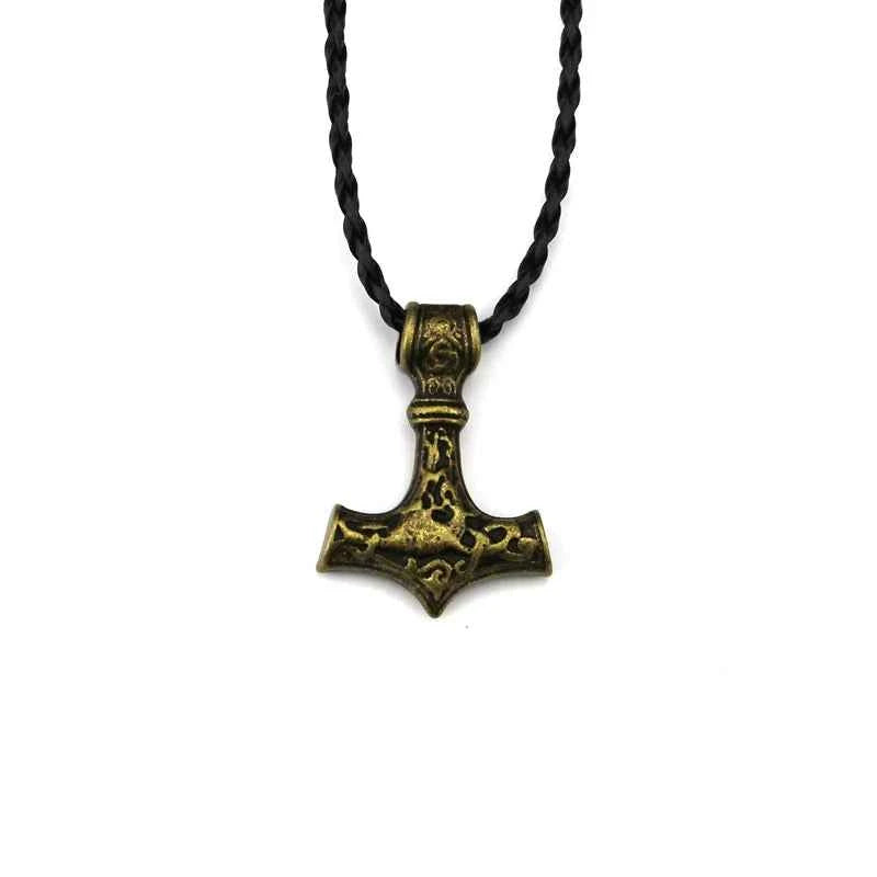 Norse Vikings Thor's Hammer Mjolnir Scandinavian Rune Amulet