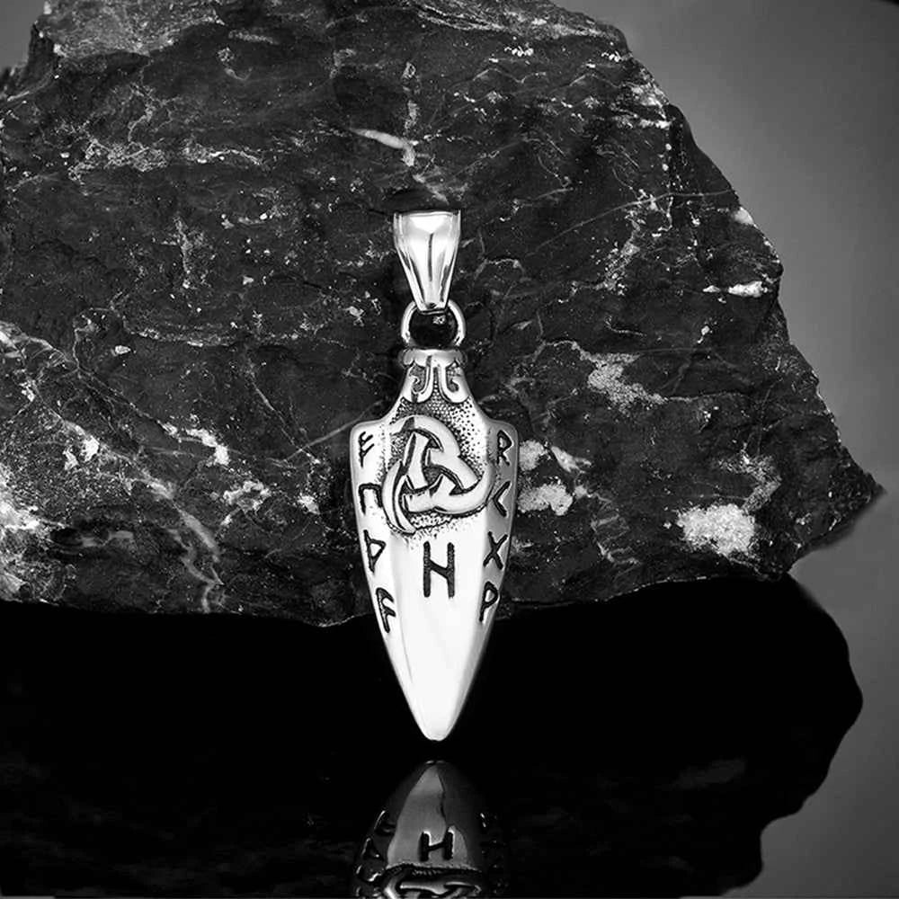Norse Runes Odin's Spear Gungnir Necklace