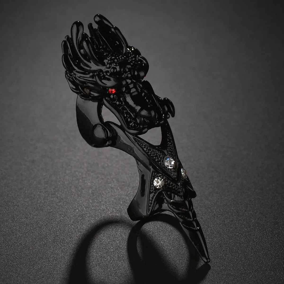 Dragon Eagle Skull Joint Knuckle Full Finger Claw Ring