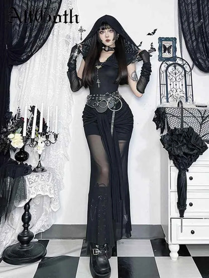 AltGoth Harajuku Dark Goth Dress - Pedlar's Attic