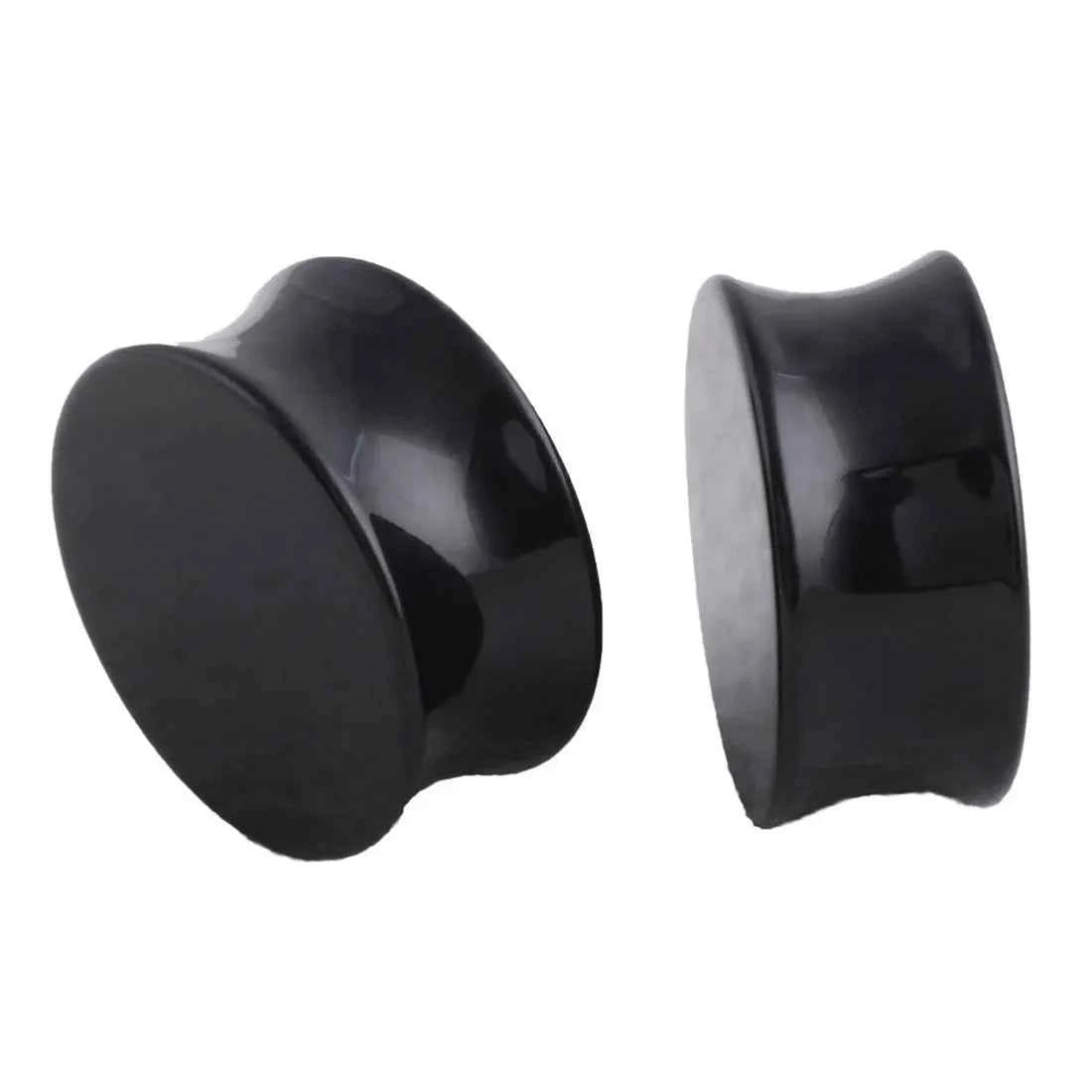 NEW 2Pcs Ear Plugs Tunnels Acrylic - Pedlar's Attic