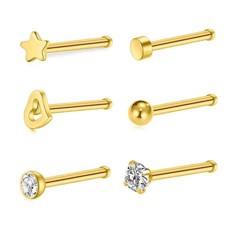 Nose Septum Piercing Studs Set