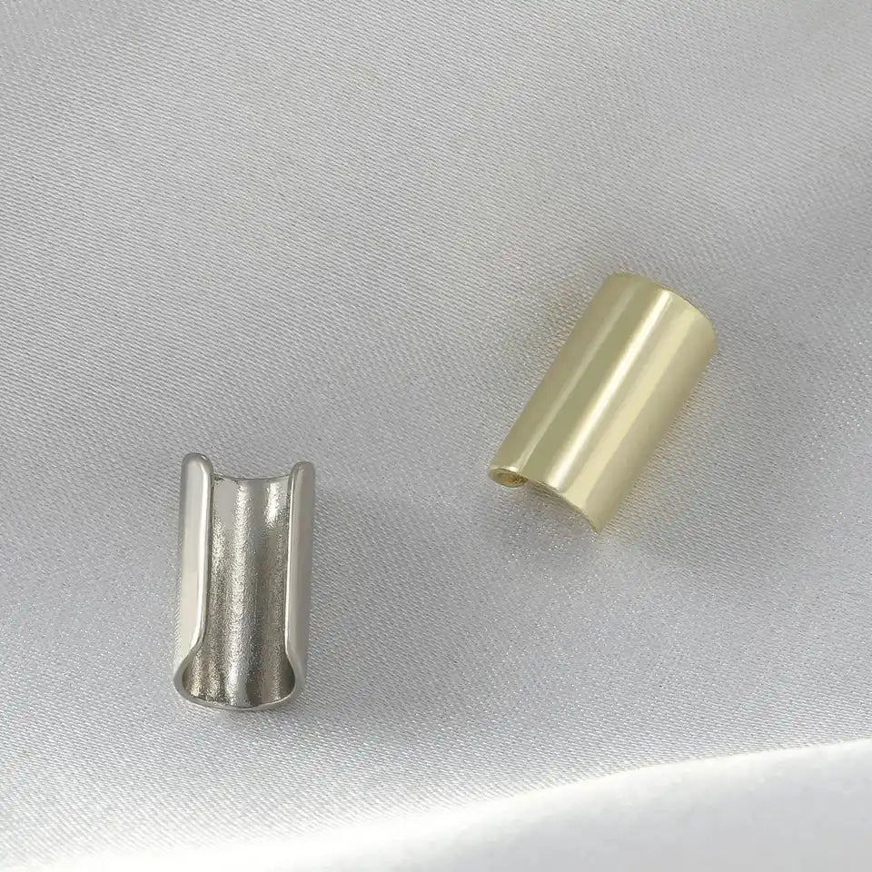 The Architecture of Defiance — Gothic Long Tube Clip Earrings