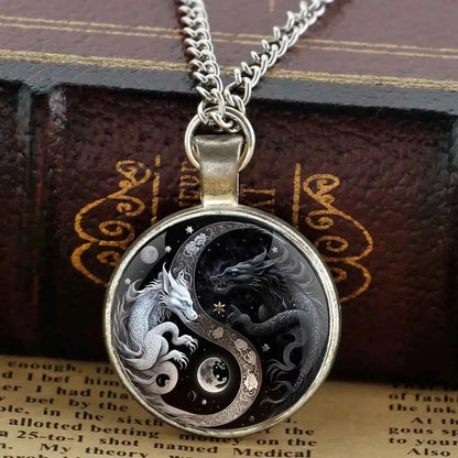 Retro Yin and Yang Dragon Design - Pedlar's Attic