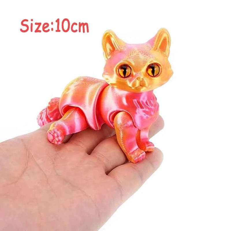 3D Printed Animals Toy Multi-joint Movable Dinosaur Snake Fidget Toy Adults Autism Stress Relief Toys Desktable Decor Kids Gift