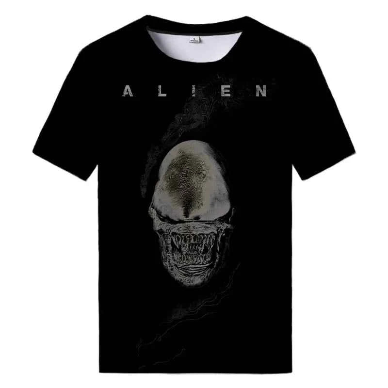 3D Printed T Shirt  Alien Pattern For Men