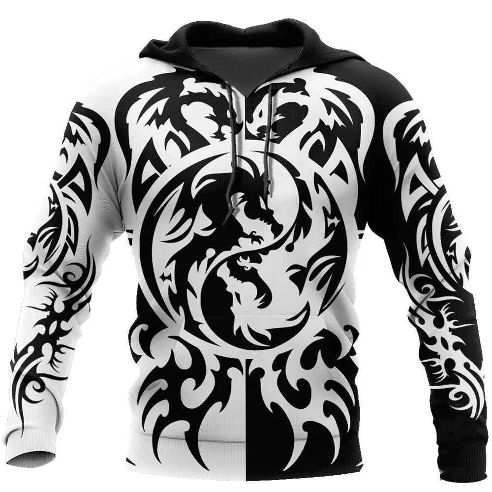 Chinese Dragon Printed Men's Hoodie Fashion- So many choices 2