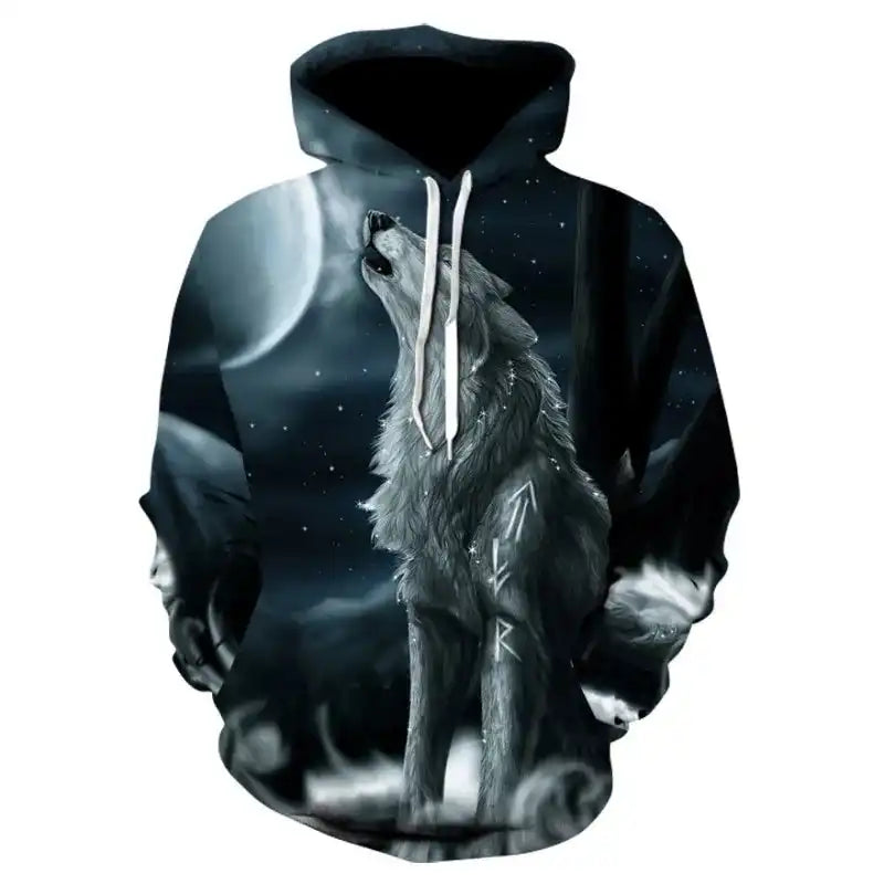 The Wolf Doesn't Explain Itself — 3D Wolf Oversized Hoodie