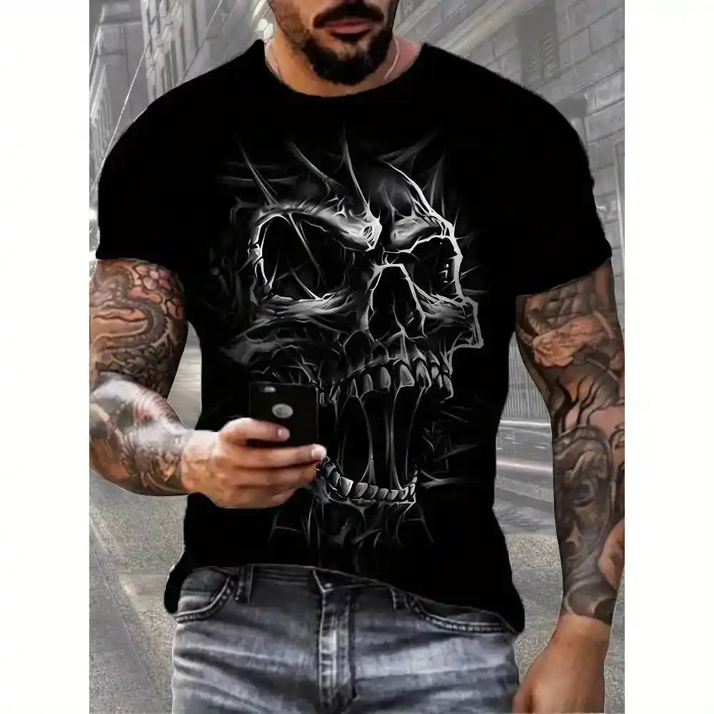 The Hollow Crown – 3D Skull Print Tee