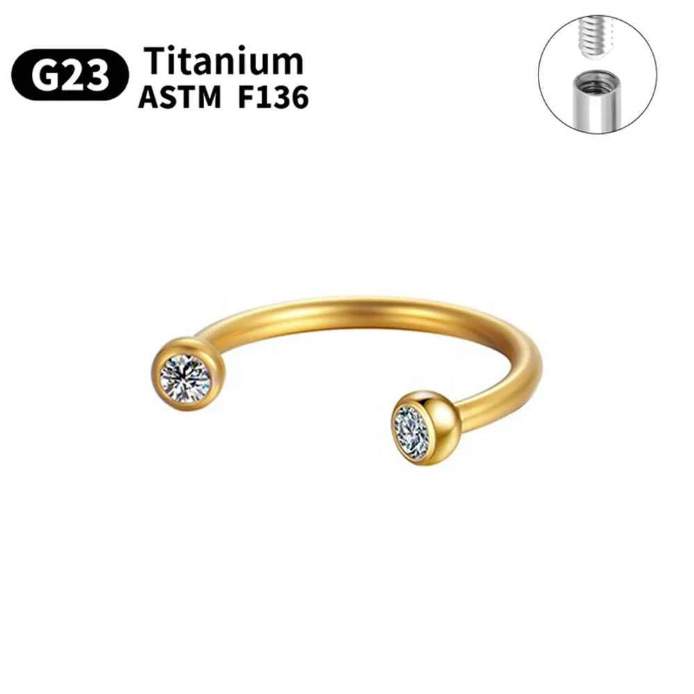 Titanium Piercings Labret Stud Lip Nose Eyebrow piercing kit