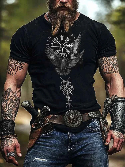Viking-Crow Viking style T-shirts