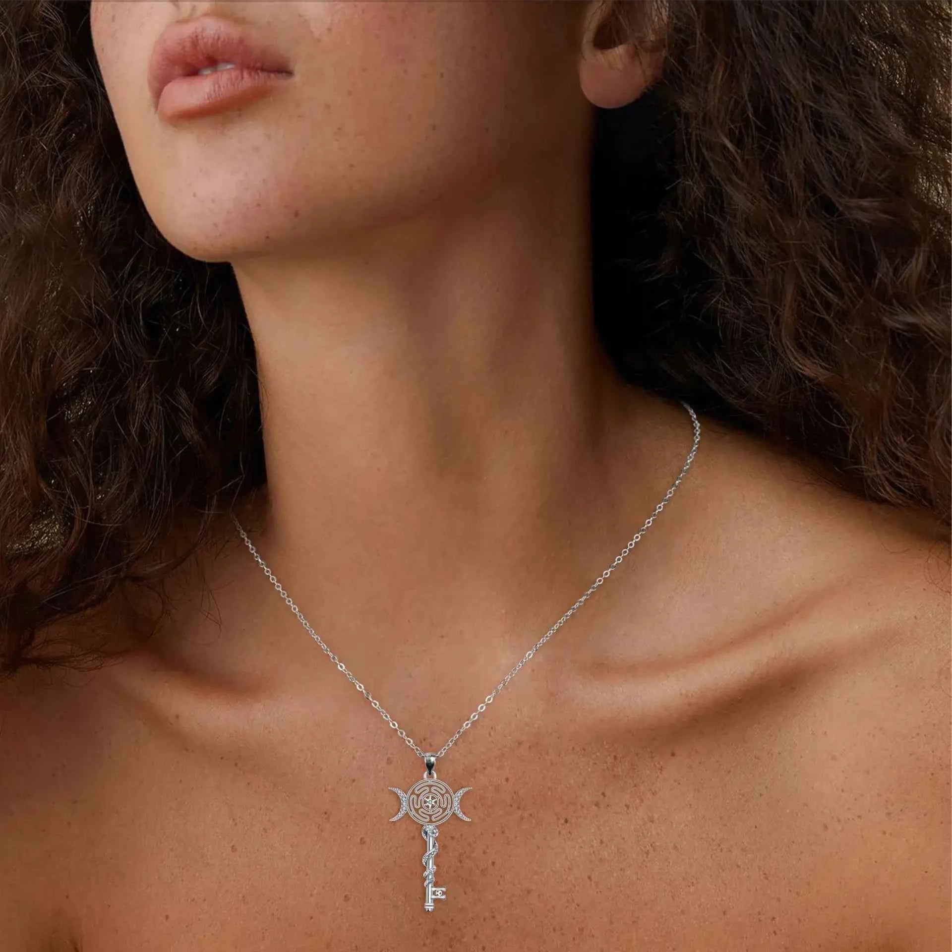 Hekate Wheel Pendant Necklace