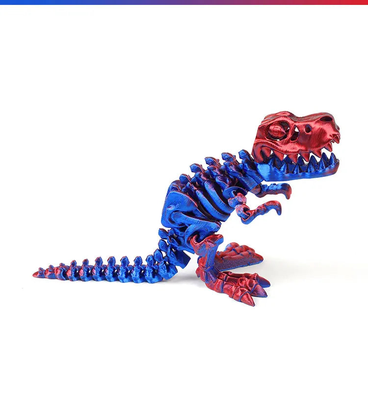 3D Printed Dragon Dinosaur Model Joints Can Move Freely Desktop Craft Ornament Gifts for Kids For Landscaping Decoration
