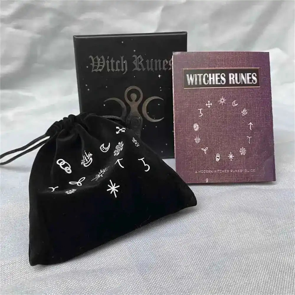 Wood Runes Stone Set Divination Runestones - Pedlar's Attic