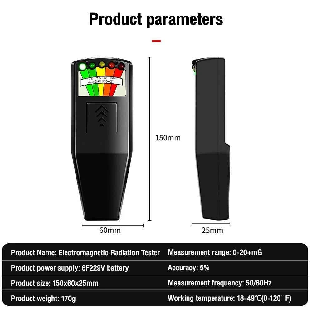 K2 Handheld LED EMF Meter Magnetic Field Ghost Hunting Detector