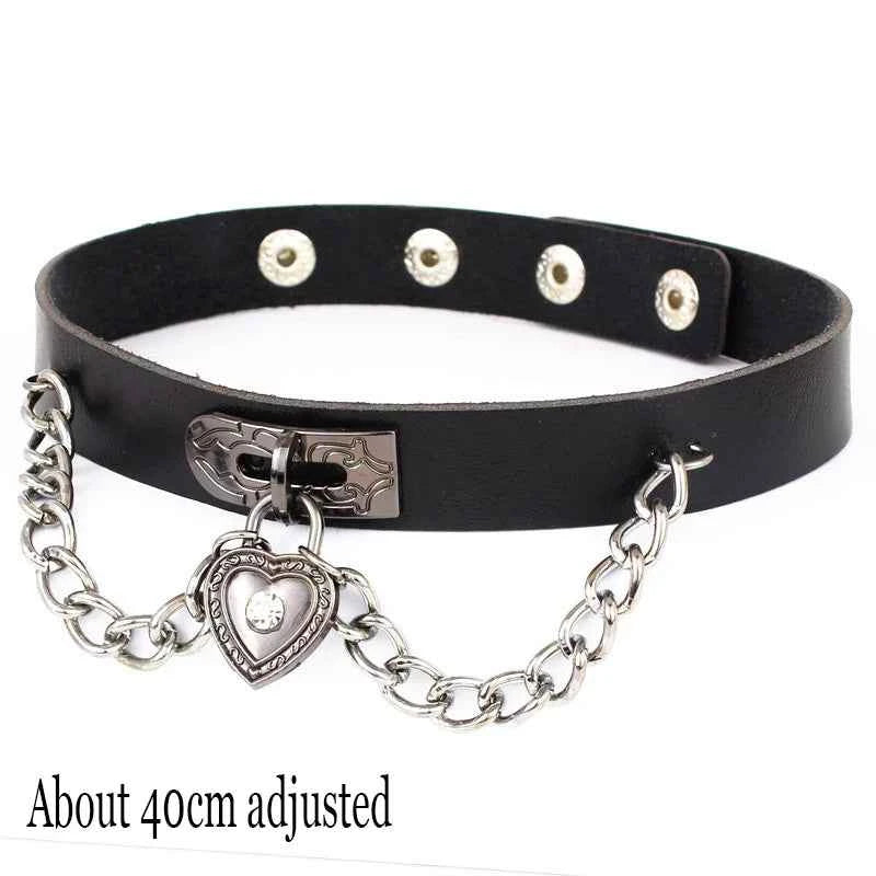 Woman Black Punk Choker Collars Necklaces huge variety