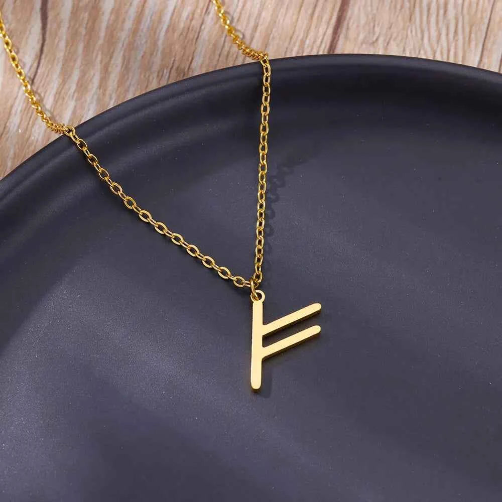 Norse Runic Pendant Viking Rune Layering Necklace