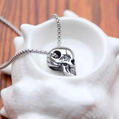 Skull Pendant Chain - Pedlar's Attic