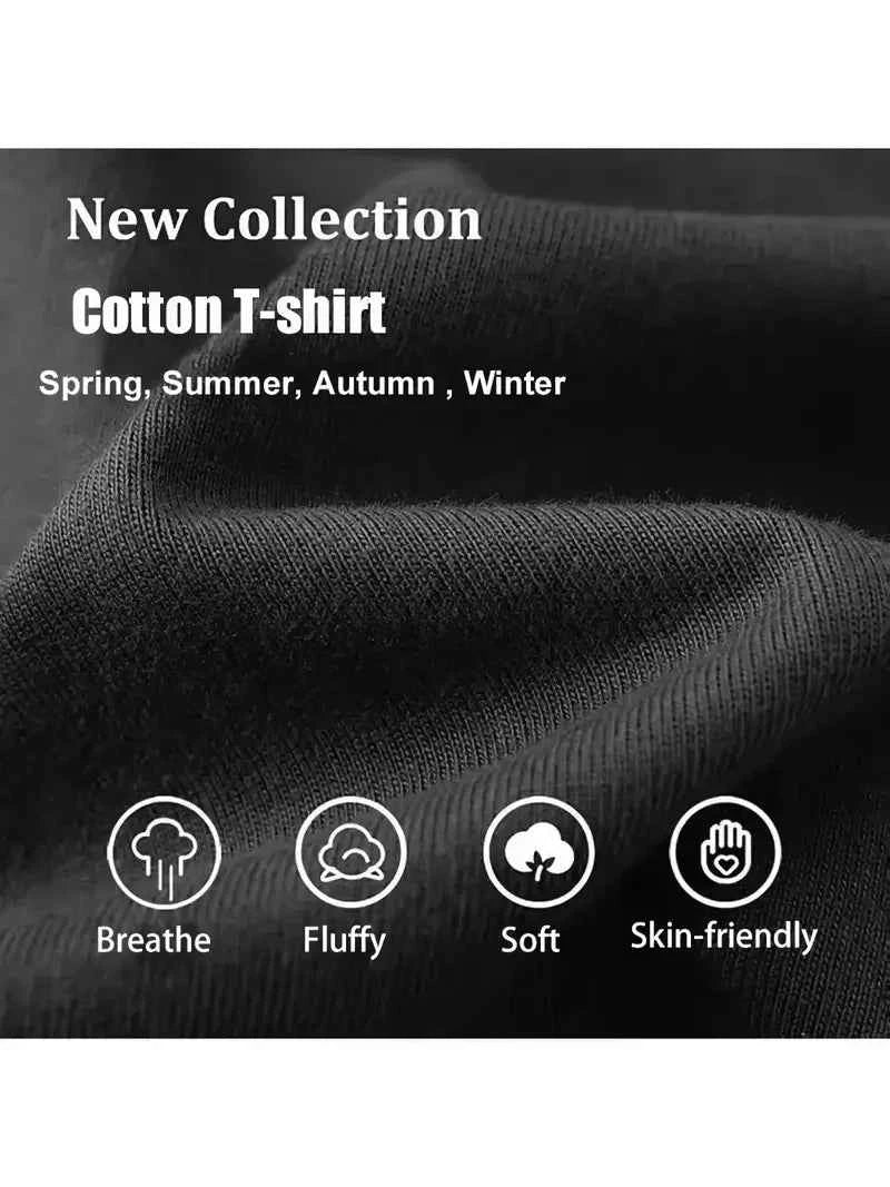 Men's 100% Cotton Large Size Short-sleeved T-shirt, Tshirts Oversized, Christmas T Shirts, Tshirts for Men Clearance Sale