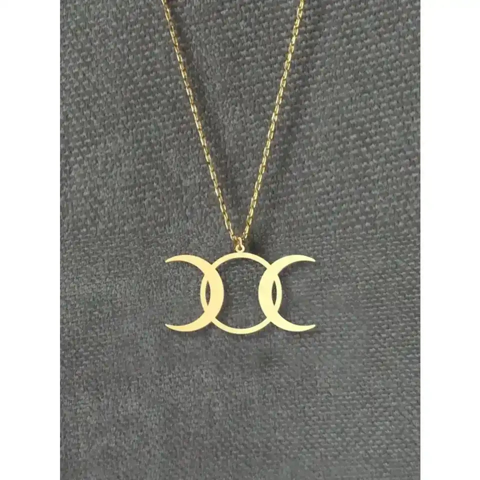 The Three-Faced Moon – Triple Moon Goddess Necklace