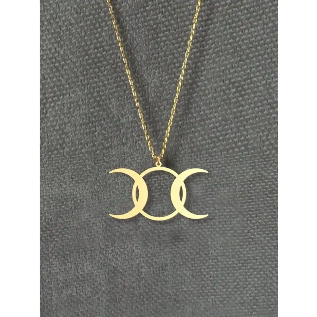 The Three-Faced Moon – Triple Moon Goddess Necklace