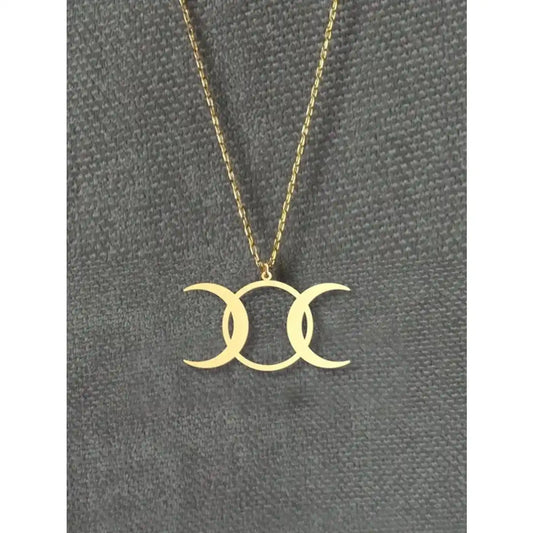 The Three-Faced Moon – Triple Moon Goddess Necklace
