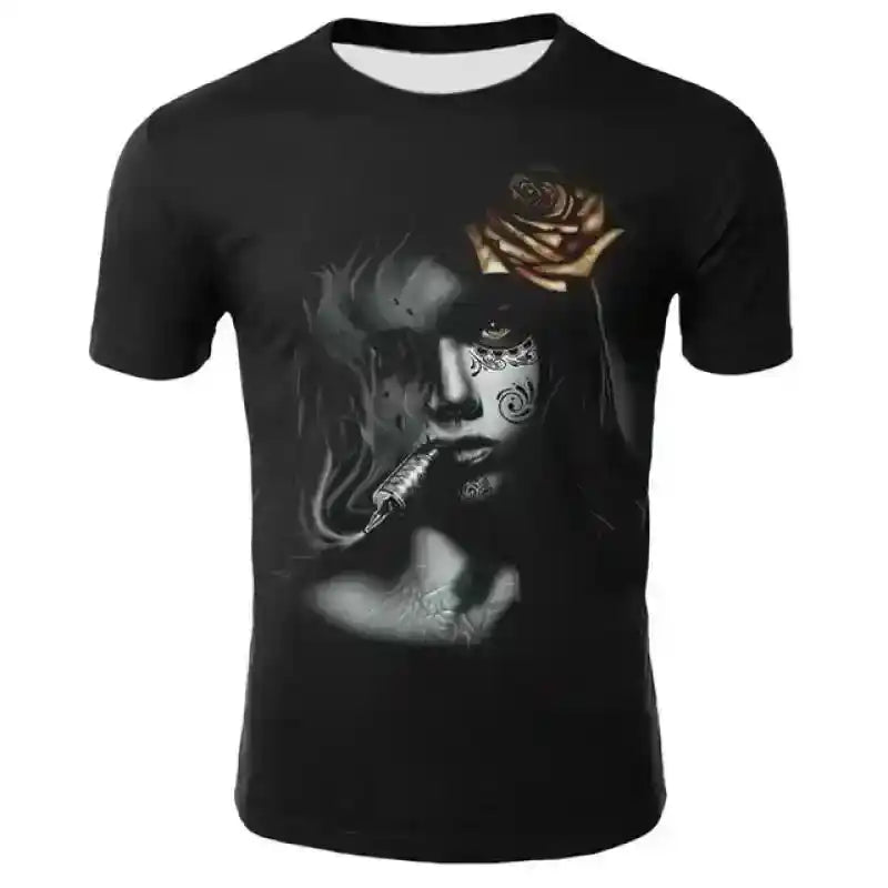 Luminous Angel – Fluorescent 3D Print Unisex Tee