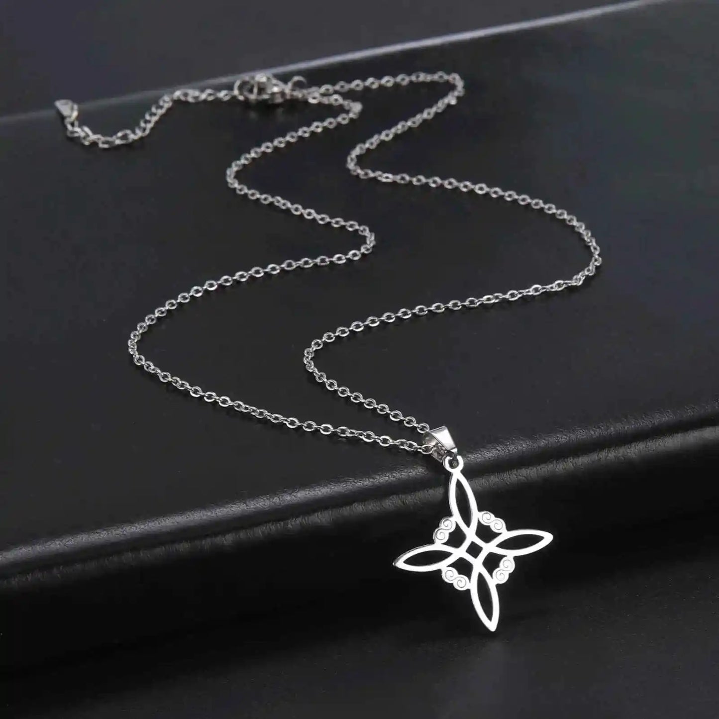 Witch Knot Necklace Stainless Steel - Pedlar's Attic
