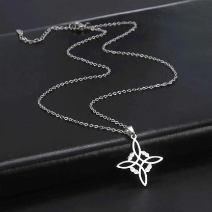 Witch Knot Necklace Stainless Steel - Pedlar's Attic