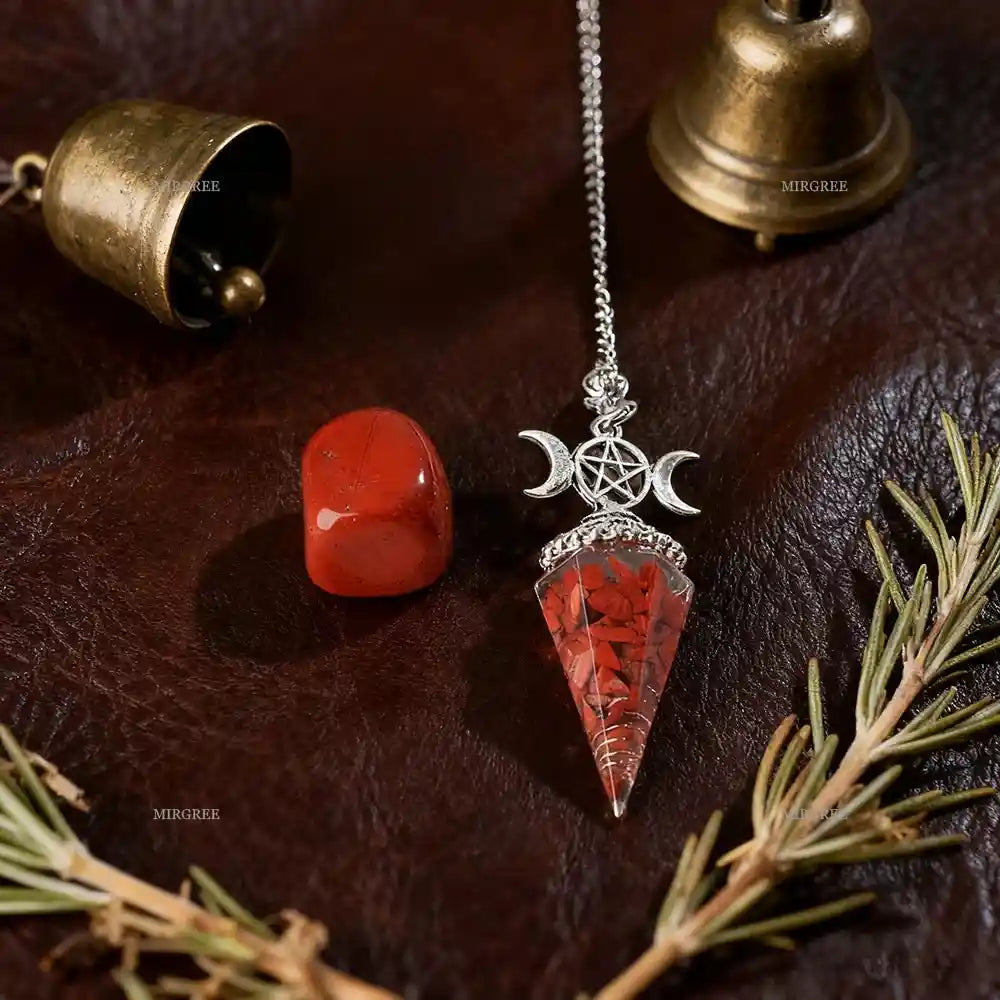 2pcs Amethyst Spirit Pendant Paired with Natural Stone Ornaments - Pedlar's Attic