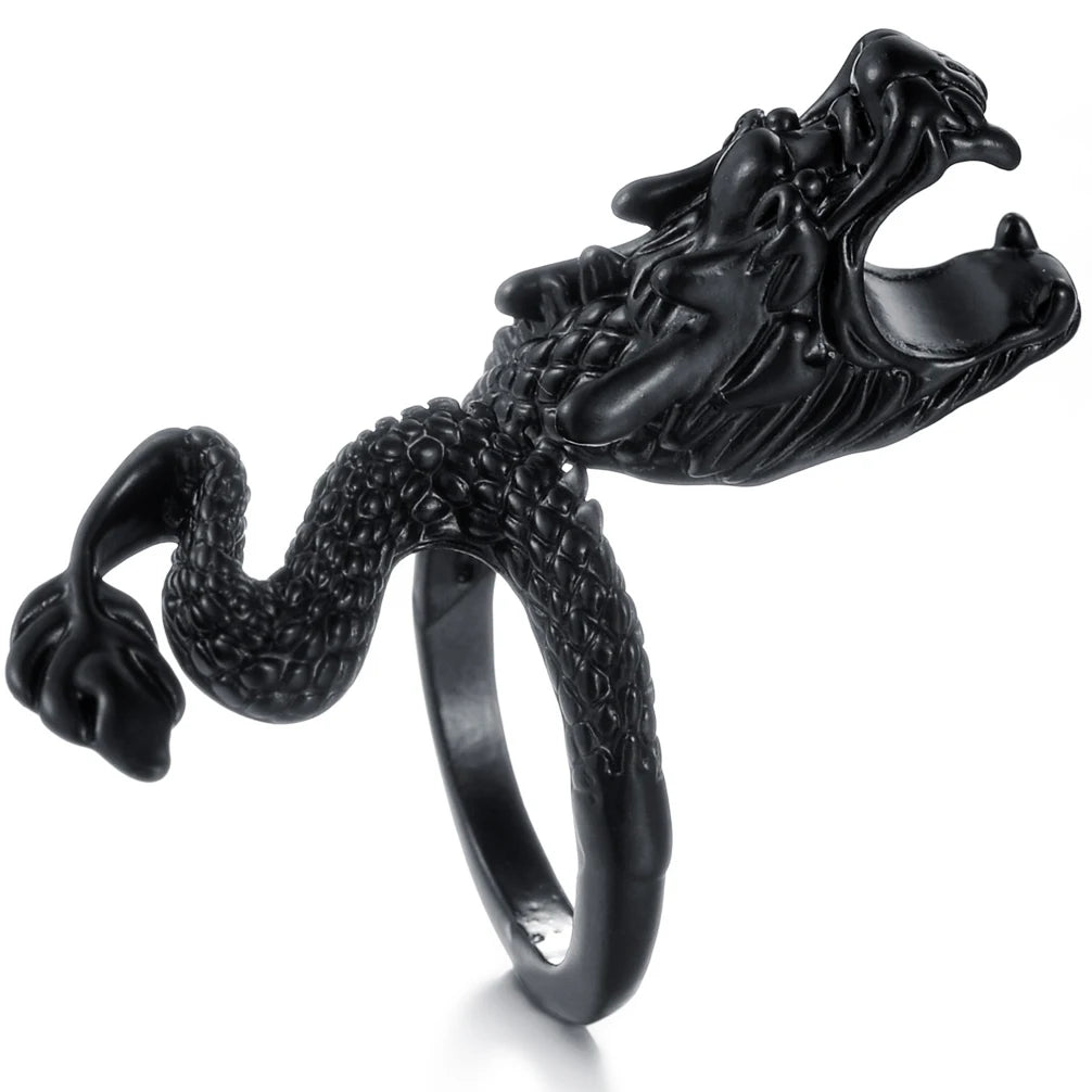 The Drawer Knows — Skull, Dragon & Snake Adjustable Rings - Pedlar's Attic