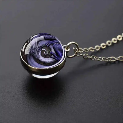 Dragon Glass Ball Pendant - Pedlar's Attic