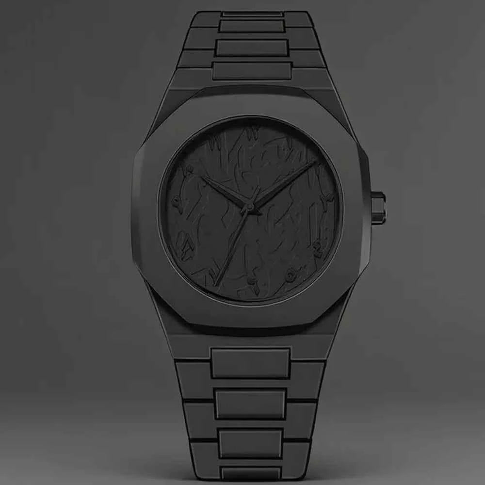 Fashionable Men's Watch Simple Black