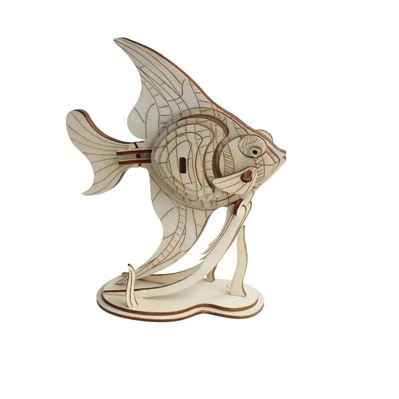 DIY 3D Wooden Puzzle Model Animal Montessori Toys for Children Crafts Dachshund Skeleton Assembly Gift Set for Kids Adults Teens