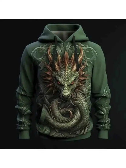 Chinese Dragon Printed Men's Hoodie Fashion- So many choices 2 - Pedlar's Attic