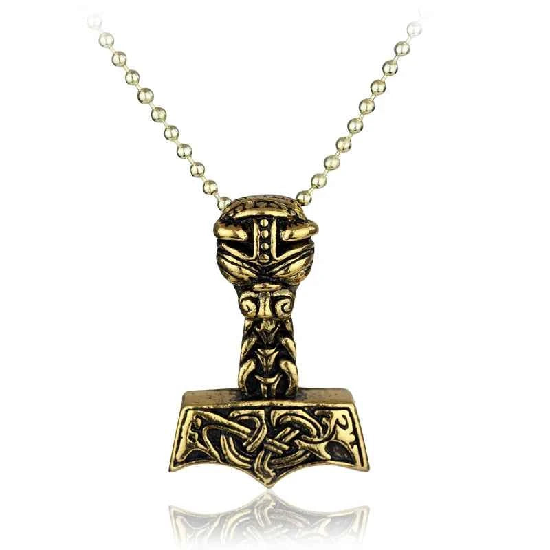 Norse Vikings Thor's Hammer Mjolnir Scandinavian Rune Amulet