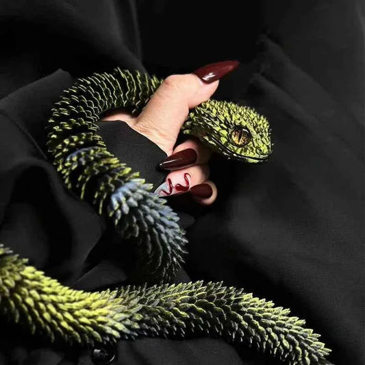 3D Printed Snake Rotatable Articulated Snake - Pedlar's Attic