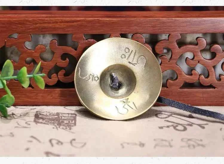 Cymbals Meditation Gong Tibetan Tingsha Sanskrit Brass Chime Bells for Spiritual Healing Mindfulness Yoga Buddhist