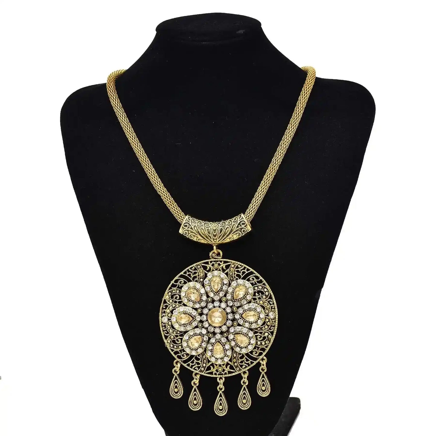 The Wanderer's Collar – Tibetan Boho Statement Necklace
