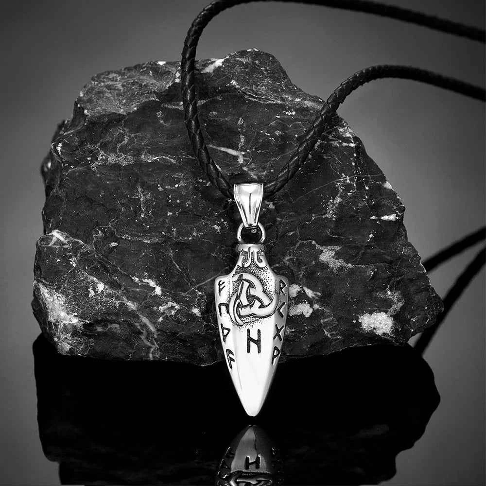 Norse Runes Odin's Spear Gungnir Necklace