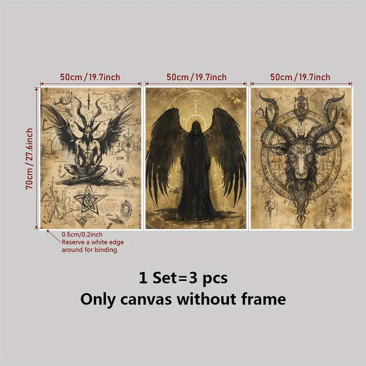 Frameless Gothic Wall Art