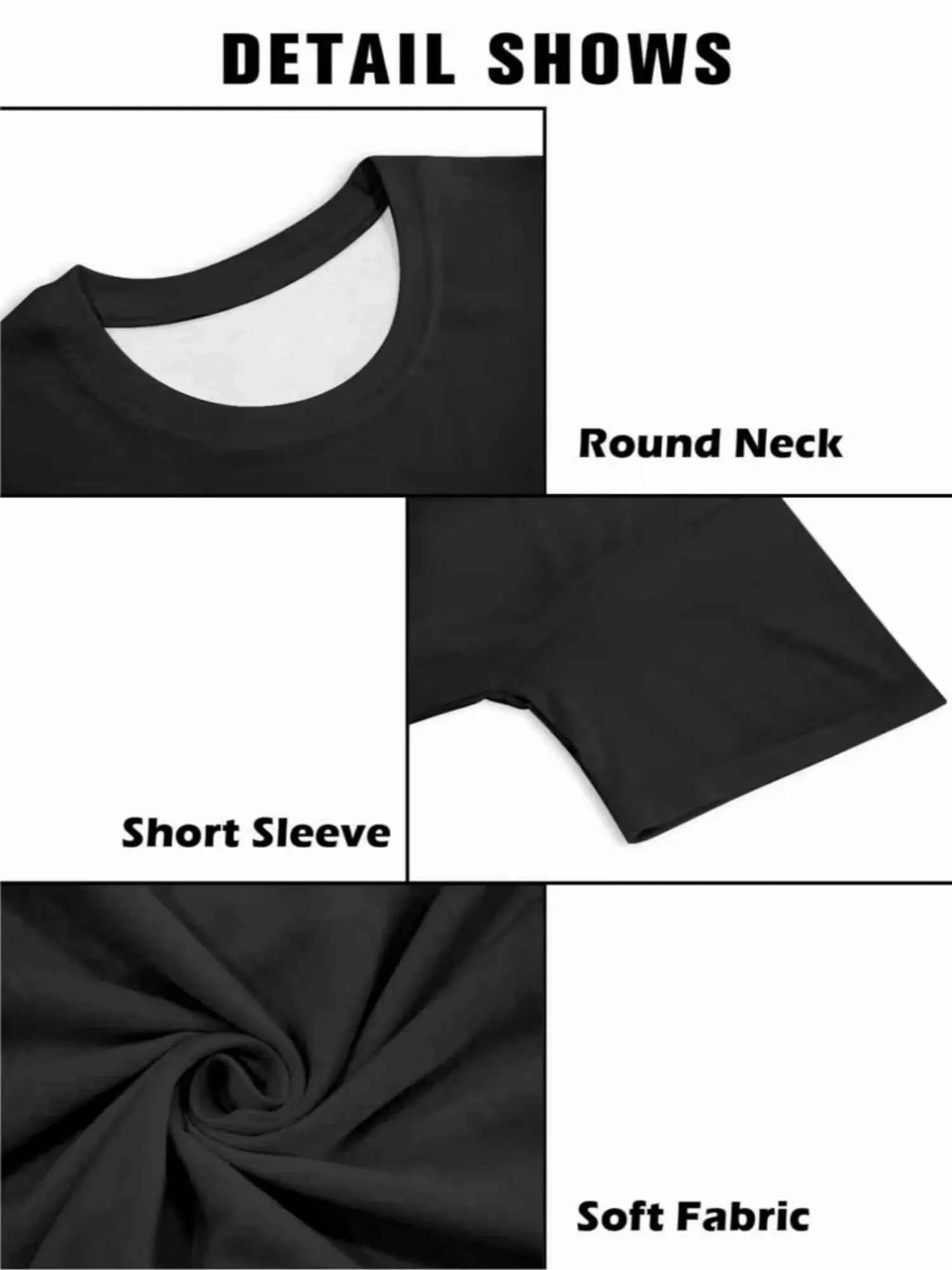 Men's and Women's Breathable, Soft, Slightly Stretchy Casual Short-Sleeve Top with Letter Pattern, Essential for Everyday Summer Wear, Suitable for All Seasons, I Love My Boyfriend T-Shirt Ilm9065459_Black Product Image